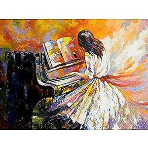 Wee Blue Coo Music Piano Girl Impressionism Unframed Art Print Poster Wall Decor 12x16 inch Wee Blue Coo Music Piano Girl Impressionism Unframed Art Print Poster Wall Decor 12x16 inch