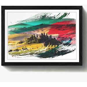 Arty Pie Framed Print Black A2 (24.5x18 Inch) Landscape Tuscany Hills & Mountains V2, Wood, Multi-Colour, 60 x 42 x 2 cm Arty Pie Framed Print Black A2 (24.5x18 Inch) Landscape Tuscany Hills & Mountains V2, Wood, Multi-Colour, 60 x 42 x 2 cm