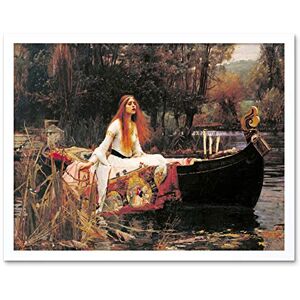 Fine Art Prints John William Waterhouse The Lady Of Shalott Edit Art Print Framed Poster Wall Decor 12x16 inch Fine Art Prints John William Waterhouse The Lady Of Shalott Edit Art Print Framed Poster Wall Decor 12x16 inch