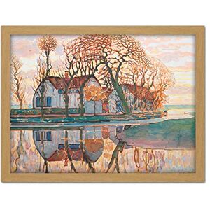 Fine Art Prints Mondrian Farm Near Duivendrecht Trees Landscape Painting Large Framed Art Print Poster Wall Decor 18x24 in Fine Art Prints Mondrian Farm Near Duivendrecht Trees Landscape Painting Large Framed Art Print Poster Wall Decor 18x24 in
