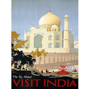 Wee Blue Coo Travel Canadian Pacific Taj Mahal India Canada Vintage Advertising Art Print Poster Wall Decor 12X16 Inch Wee Blue Coo Travel Canadian Pacific Taj Mahal India Canada Vintage Advertising Art Print Poster Wall Decor 12X16 Inch