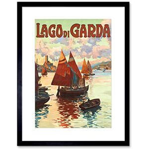 Wee Blue Coo TRAVEL SHIPS HARBOUR COAST LAGO DI GARDA LAKE ITALY FRAMED ART PRINT B12X7875 Wee Blue Coo TRAVEL SHIPS HARBOUR COAST LAGO DI GARDA LAKE ITALY FRAMED ART PRINT B12X7875
