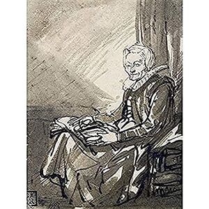 Fine Art Prints Rembrandt Seated Woman With An Open Book On Her Lap Art Print Canvas Premium Wall Decor Poster Mural Fine Art Prints Rembrandt Seated Woman With An Open Book On Her Lap Art Print Canvas Premium Wall Decor Poster Mural