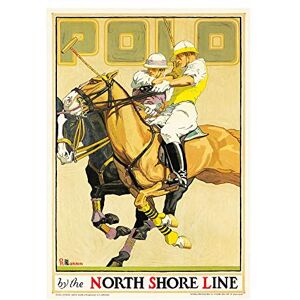 Wee Blue Coo Travel North Shore Line Rail Polo Sport Horse Art Wood Frame Picture Wall Art Print Wee Blue Coo Travel North Shore Line Rail Polo Sport Horse Art Wood Frame Picture Wall Art Print