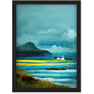 Doppelganger33 LTD Isle Harris White Crofters Cottage Scotland Seascape Artwork Framed Wall Art Print A4 Doppelganger33 LTD Isle Harris White Crofters Cottage Scotland Seascape Artwork Framed Wall Art Print A4