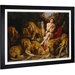 Big Box Art Framed Print of Peter Paul Rubens Daniel in The Lions Den Design Wall Art Picture Home Decor for Kitchen, Living Room, Bedroom, Hallway, Black, A2 / 24.5x18 Inch / 62x45cm Big Box Art Framed Print of Peter Paul Rubens Daniel in The Lions Den Design Wall Art Picture Home Decor for Kitchen, Living Room, Bedroom, Hallway, Black, A2 / 24.5x18 Inch / 62x45cm