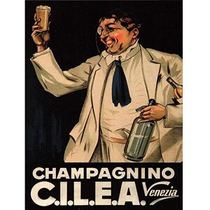 Wee Blue Coo Venice Champagne Alcohol Drink Italy Vintage Retro Advertising Art Print Poster Wall Decor 12X16 Inch Wee Blue Coo Venice Champagne Alcohol Drink Italy Vintage Retro Advertising Art Print Poster Wall Decor 12X16 Inch