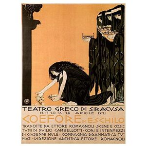 Wee Blue Coo Theatre Stage Play Coefore Aeschylus Greek Syracuse Sicily Italy Art Print Poster Wall Decor 12X16 Inch Wee Blue Coo Theatre Stage Play Coefore Aeschylus Greek Syracuse Sicily Italy Art Print Poster Wall Decor 12X16 Inch