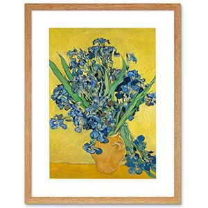 Wee Blue Coo Van Gogh Irises Painting Artwork Framed Wall Art Print 12X16 Inch Wee Blue Coo Van Gogh Irises Painting Artwork Framed Wall Art Print 12X16 Inch