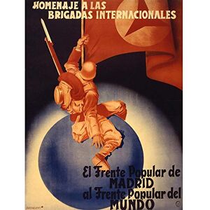 Wee Blue Coo War Spanish Civil International Brigade Homage Popular Front Art Print Poster Wall Decor 12X16 Inch Wee Blue Coo War Spanish Civil International Brigade Homage Popular Front Art Print Poster Wall Decor 12X16 Inch