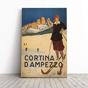Big Box Art Poster Cortina d Amprezzo Ski Travel Canvas Print Gallery Wrapped 30mm Frame Wall Art 30x20 inches Ready to Hang Retro Picture Living Room Bedroom Lounge Office Big Box Art Poster Cortina d Amprezzo Ski Travel Canvas Print Gallery Wrapped 30mm Frame Wall Art 30x20 inches Ready to Hang Retro Picture Living Room Bedroom Lounge Office