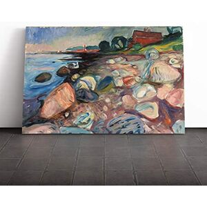 Big Box Art Canvas Print Wall Art Edvard Munch The Shore with a Red House Mounted & Stretched Framed Picture Home Decor for Kitchen, Living Room, Bedroom, Hallway, Multi-Colour, 20x14 Inch Big Box Art Canvas Print Wall Art Edvard Munch The Shore with a Red House Mounted & Stretched Framed Picture Home Decor for Kitchen, Living Room, Bedroom, Hallway, Multi-Colour, 20x14 Inch