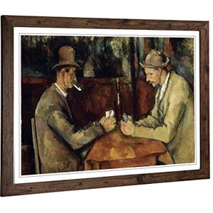 Big Box Art Framed Print of Paul Cezanne The Card Players (2) Design Wall Art Picture Home Decor for Kitchen, Living Room, Bedroom, Hallway, Walnut, A2 / 24.5x18 Inch / 62x45cm Big Box Art Framed Print of Paul Cezanne The Card Players (2) Design Wall Art Picture Home Decor for Kitchen, Living Room, Bedroom, Hallway, Walnut, A2 / 24.5x18 Inch / 62x45cm