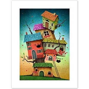 Fine Art Prints Treehouse Illustration Cute Art Print Canvas Premium Wall Decor Poster Fine Art Prints Treehouse Illustration Cute Art Print Canvas Premium Wall Decor Poster