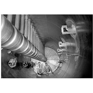 Wee Blue Coo Photo B&W Big Atom Smasher Science Physics Wall Art Print Wee Blue Coo Photo B&W Big Atom Smasher Science Physics Wall Art Print