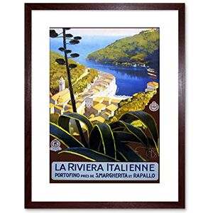 Wee Blue Coo 9x7 '' ITALIAN RIVIERA PORTOFINO HARBOUR SEA VINTAGE FRAMED ART PRINT F97X1250 Wee Blue Coo 9x7 '' ITALIAN RIVIERA PORTOFINO HARBOUR SEA VINTAGE FRAMED ART PRINT F97X1250