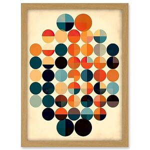Artery8 Minimalist Bauhaus Geometric Vintage Colourful Shapes Circles Artwork Framed A3 Wall Art Print Artery8 Minimalist Bauhaus Geometric Vintage Colourful Shapes Circles Artwork Framed A3 Wall Art Print