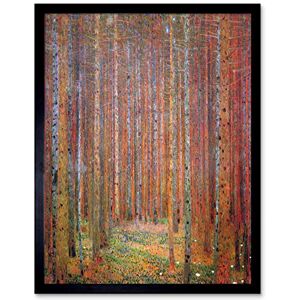 Wee Blue Coo Klimt Tannenwald I Fir Forest Art Print Framed Poster Wall Decor 12x16 inch Wee Blue Coo Klimt Tannenwald I Fir Forest Art Print Framed Poster Wall Decor 12x16 inch