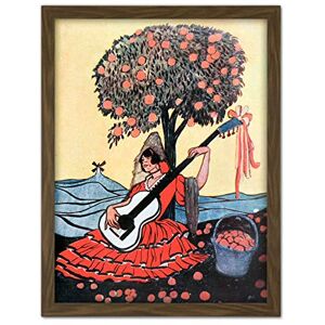 Fine Art Prints Lengo Sphere Spanish Guitar Woman Tree Painting Large Framed Art Print Poster Wall Decor 18x24 in Fine Art Prints Lengo Sphere Spanish Guitar Woman Tree Painting Large Framed Art Print Poster Wall Decor 18x24 in
