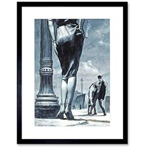 Wee Blue Coo PULP FICTION COVER SAILOR ILLUSTRATION STORY FRAMED ART PRINT B12X7739 Wee Blue Coo PULP FICTION COVER SAILOR ILLUSTRATION STORY FRAMED ART PRINT B12X7739