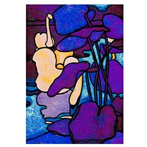 Wee Blue Coo Painting Swan River Plants Purple Wall Art Print Wee Blue Coo Painting Swan River Plants Purple Wall Art Print