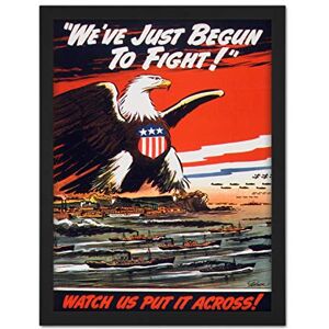 Fine Art Prints Packer War WWII USA Eagle Battleships Fight Advert Artwork Framed Wall Art Print 18X24 Inch Fine Art Prints Packer War WWII USA Eagle Battleships Fight Advert Artwork Framed Wall Art Print 18X24 Inch