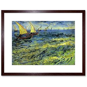 Wee Blue Coo Painting Van Gogh Fishing Boats Sea Framed Wall Art Print Wee Blue Coo Painting Van Gogh Fishing Boats Sea Framed Wall Art Print
