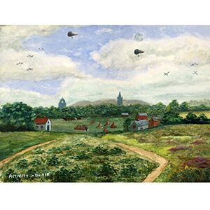 Artery8 War WWI JM Air Activity France Belgium Sketch Painting Large Wall Art Poster Print Thick Paper 18X24 Inch Artery8 War WWI JM Air Activity France Belgium Sketch Painting Large Wall Art Poster Print Thick Paper 18X24 Inch