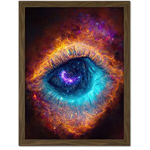 Doppelganger33 LTD The Eye Of God Vibrant Luminescent Space Nebula All Seeing Artwork Framed Wall Art Print 18X24 Inch Doppelganger33 LTD The Eye Of God Vibrant Luminescent Space Nebula All Seeing Artwork Framed Wall Art Print 18X24 Inch