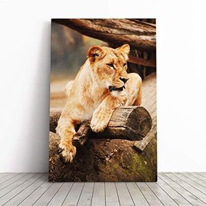 Big Box Art Lioness Lion Canvas Print Gallery Wrapped 30mm Frame Wall Art 24x16 inches Ready to Hang Modern Animals Picture Living Room Bedroom Lounge Office Big Box Art Lioness Lion Canvas Print Gallery Wrapped 30mm Frame Wall Art 24x16 inches Ready to Hang Modern Animals Picture Living Room Bedroom Lounge Office