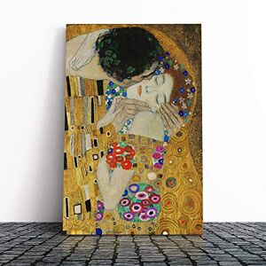 Big Box Art Canvas Print Wall Art Gustav Klimt The Kiss No.4 Mounted and Stretched Box Frame Picture Home Decor for Kitchen, Living, Dining Room, Bedroom, Hallway, Multi-Colour, 24x16 Inch Big Box Art Canvas Print Wall Art Gustav Klimt The Kiss No.4 Mounted and Stretched Box Frame Picture Home Decor for Kitchen, Living, Dining Room, Bedroom, Hallway, Multi-Colour, 24x16 Inch