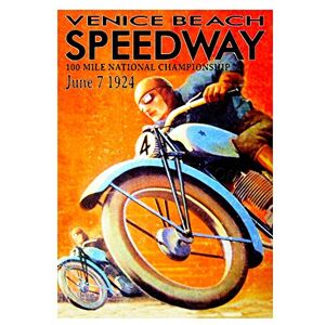 Wee Blue Coo Sport Speedway Competition Race 100 Mile Championship USA Wall Art Print Wee Blue Coo Sport Speedway Competition Race 100 Mile Championship USA Wall Art Print