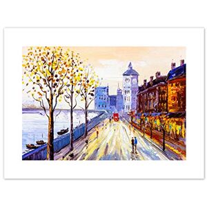 Wee Blue Coo London Cityscape Painting Art Print Canvas Premium Wall Decor Poster Wee Blue Coo London Cityscape Painting Art Print Canvas Premium Wall Decor Poster
