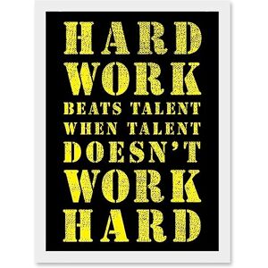 Artery8 - Exercise Motivation - A4 Framed White Wall Art Artery8 - Exercise Motivation - A4 Framed White Wall Art