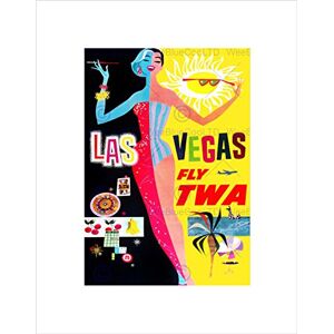 Wee Blue Coo Advert 1965 TWA Las Vegas Flight Travel Wall Art Print Wee Blue Coo Advert 1965 TWA Las Vegas Flight Travel Wall Art Print
