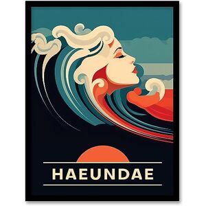 Artery8 The Seaside Calls Haeundae Beach South Korea Sunset Woman of the Waves Sea Siren Ocean Artwork Framed Wall Art Print 18X24 Inch Artery8 The Seaside Calls Haeundae Beach South Korea Sunset Woman of the Waves Sea Siren Ocean Artwork Framed Wall Art Print 18X24 Inch