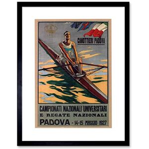 Wee Blue Coo Sport Rowing Canoe Padova Italy Regatta Ad Picture Framed Wall Art Print Wee Blue Coo Sport Rowing Canoe Padova Italy Regatta Ad Picture Framed Wall Art Print