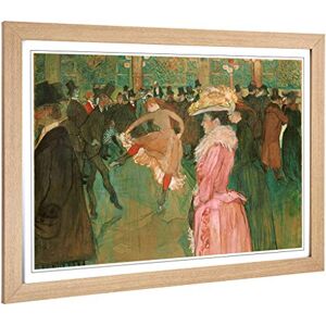 Big Box Art Framed Print of Henri de Toulouse-Lautrec at The Moulin Rouge The Dance Design Wall Art Picture Home Decor for Living Room, Bedroom, Office, Oak, A2 / 24.5x18 Inch / 62x45cm Big Box Art Framed Print of Henri de Toulouse-Lautrec at The Moulin Rouge The Dance Design Wall Art Picture Home Decor for Living Room, Bedroom, Office, Oak, A2 / 24.5x18 Inch / 62x45cm