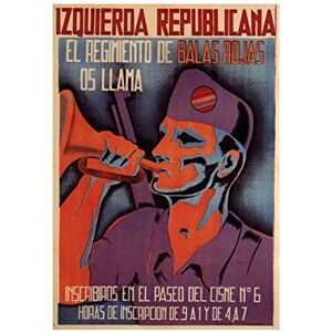 Wee Blue Coo War Spanish Civil Red Bullet Brigade Spain Enlist Retro Wall Art Print Wee Blue Coo War Spanish Civil Red Bullet Brigade Spain Enlist Retro Wall Art Print