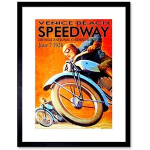 Wee Blue Coo Sport Speedway Competition Race 100 Mile Championship USA Framed Wall Art Print Wee Blue Coo Sport Speedway Competition Race 100 Mile Championship USA Framed Wall Art Print