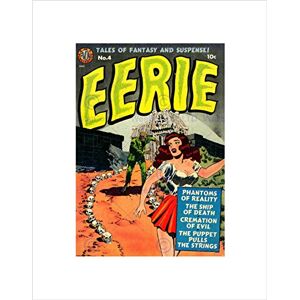 Wee Blue Coo Super Hero Cover ACG Book Errie 401 Vintage Retro Comic Wall Art Print Wee Blue Coo Super Hero Cover ACG Book Errie 401 Vintage Retro Comic Wall Art Print