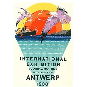 Wee Blue Coo Ad Colonial Maritime Flemish Antwerp Sunset Graphic Wall Art Print Wee Blue Coo Ad Colonial Maritime Flemish Antwerp Sunset Graphic Wall Art Print