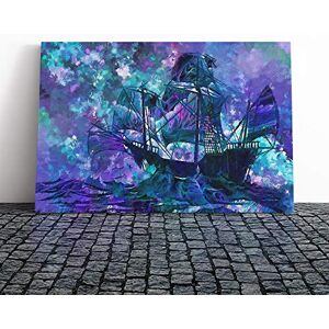 Big Box Art Wall Ship Sailing Abstract Art (1) Canvas Print Gallery Wrapped 30mm Frame Wall Art 30x20 inches Ready to Hang Abstract Seascape Picture Living Room Bedroom Lounge Office Big Box Art Wall Ship Sailing Abstract Art (1) Canvas Print Gallery Wrapped 30mm Frame Wall Art 30x20 inches Ready to Hang Abstract Seascape Picture Living Room Bedroom Lounge Office