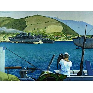 Fine Art Prints Colville HMCS Prince Henry Corsica WWII Painting Large Print Poster Wall Art Decor Picture Fine Art Prints Colville HMCS Prince Henry Corsica WWII Painting Large Print Poster Wall Art Decor Picture