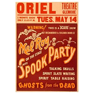 Wee Blue Coo Theatre Vaudeville Spook Party Horror Ghost Stage USA Ad Wall Art Print Wee Blue Coo Theatre Vaudeville Spook Party Horror Ghost Stage USA Ad Wall Art Print