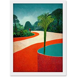 Doppelganger33 LTD Modern Abstract Orange Jungle Artwork Framed A3 Wall Art Print Doppelganger33 LTD Modern Abstract Orange Jungle Artwork Framed A3 Wall Art Print