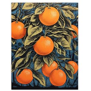 Artery8 Orange Grove On Teal Kitchen Artwork Interior Decor Painting Extra Large XL Wall Art Poster Print Artery8 Orange Grove On Teal Kitchen Artwork Interior Decor Painting Extra Large XL Wall Art Poster Print