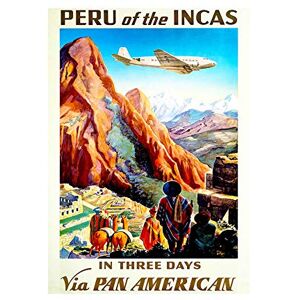 Wee Blue Coo Peru South America Plane Mountain Inca Ruin Macchu Picchu Wall Art Print Wee Blue Coo Peru South America Plane Mountain Inca Ruin Macchu Picchu Wall Art Print