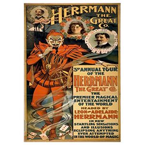 Wee Blue Coo Theatre Vaudeville Magician Illusion Herrman Great USA Ad Wall Art Print Wee Blue Coo Theatre Vaudeville Magician Illusion Herrman Great USA Ad Wall Art Print