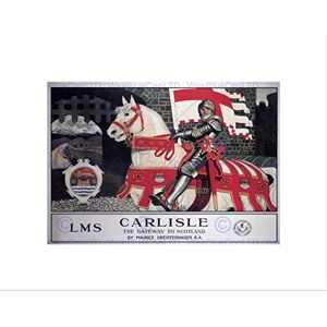 Wee Blue Coo TRAVEL CARLISLE KNIGHT CASTLE HORSE GATEWAY SCOTLAND UK BRITISH PRINT B12X2933 Wee Blue Coo TRAVEL CARLISLE KNIGHT CASTLE HORSE GATEWAY SCOTLAND UK BRITISH PRINT B12X2933